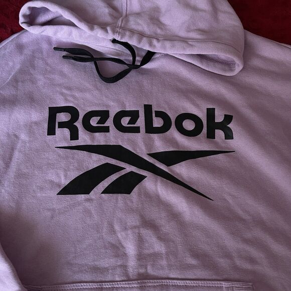 NWT Reebok Women's Pullover Primary Logo Hoodie Sweatshirt Medium Relax Fit - Picture 5 of 8